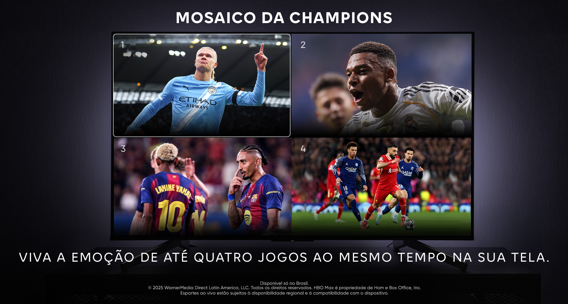 HBO Max BR esportes futebol mosaico