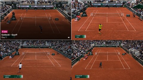 screengrab of multiview experience in progress
