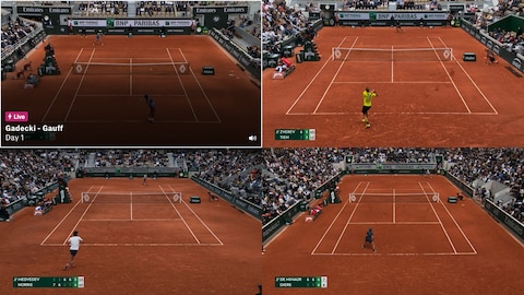 screengrab of multiview experience in progress