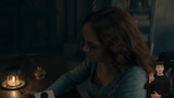 Alicent Hightower sits at a wooden table. She looks down at a small piece of paper sealed with a dark green wax. On the table, to her right, are a candle with a small dish on top of it and an inkwell with a quill inside. ASL dubber Landen Gonzales signs “Did you know?”