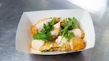 Belgian Waffles, Breakfast Sandwiches and Maple Syrup