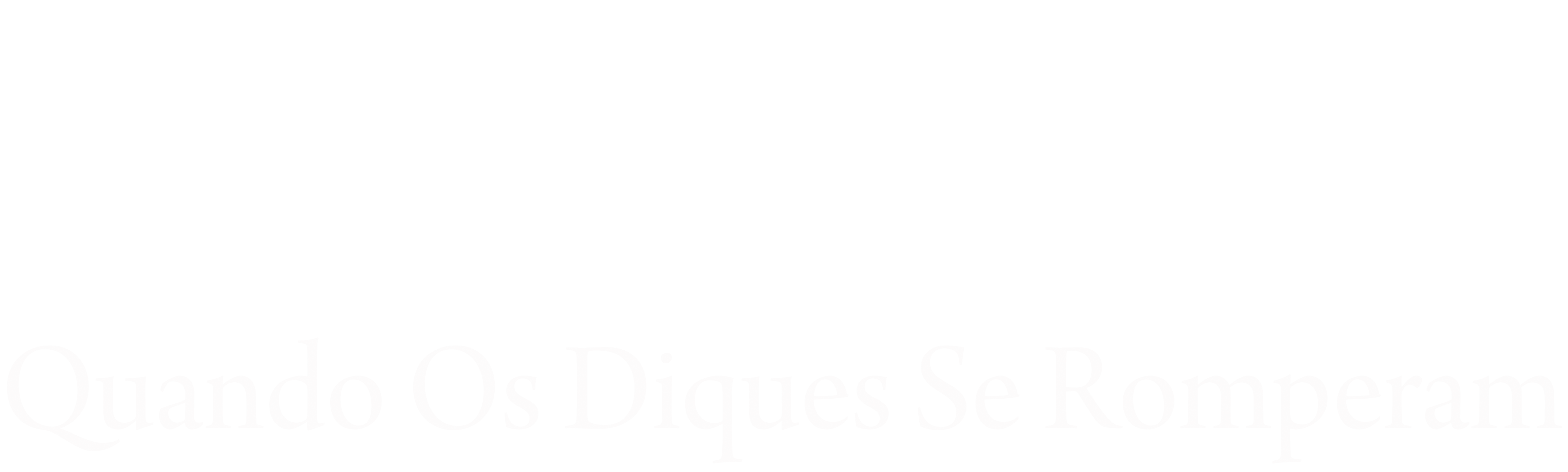 Quando os Diques se Romperam: Um Réquiem em Quatro Atos