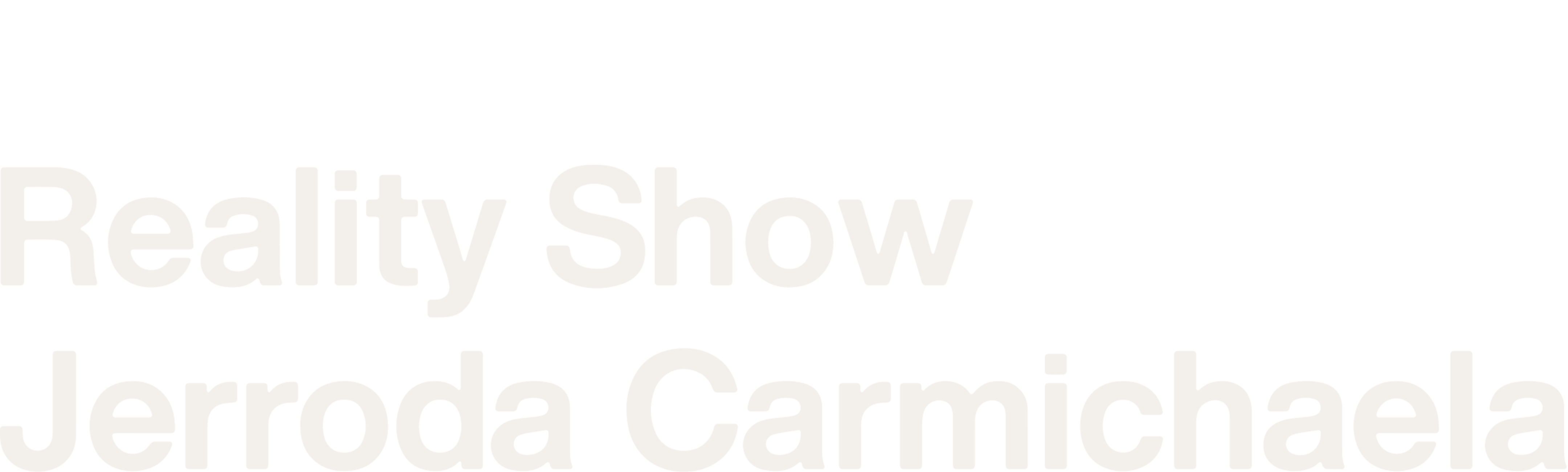 Reality show Jerroda Carmichaela