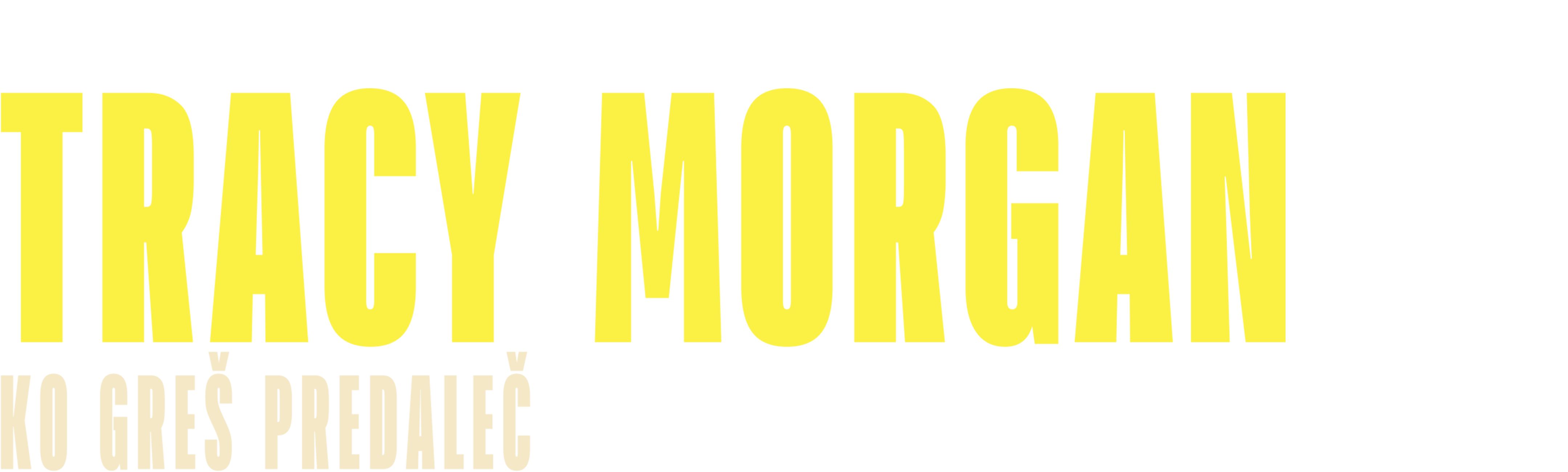 Tracy Morgan: Ko greš predaleč