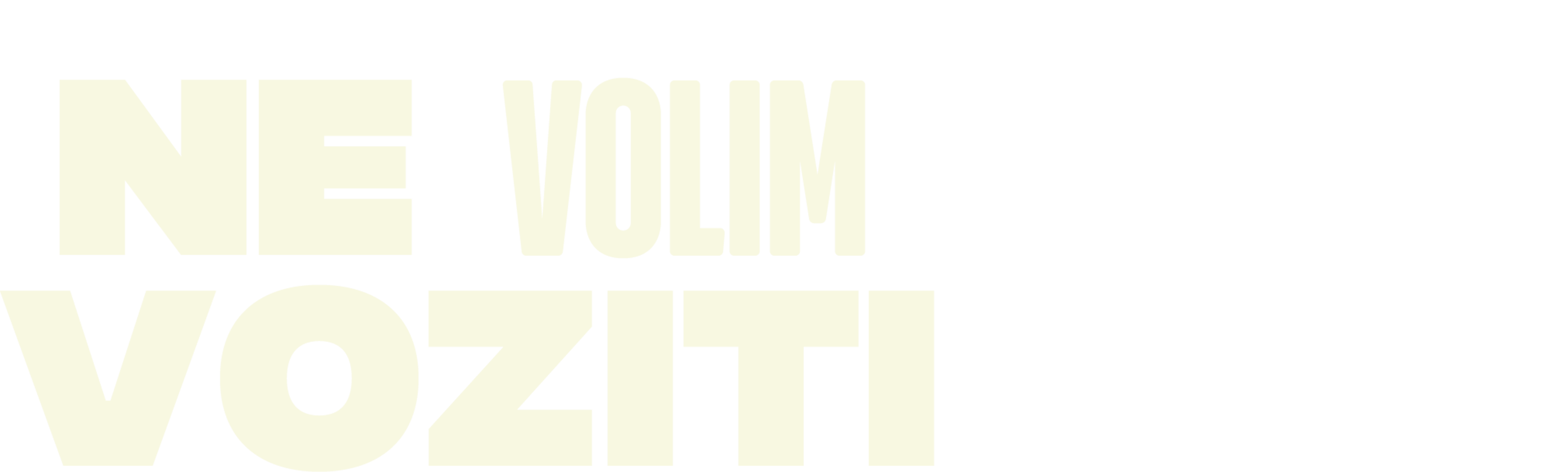 Ne volim voziti