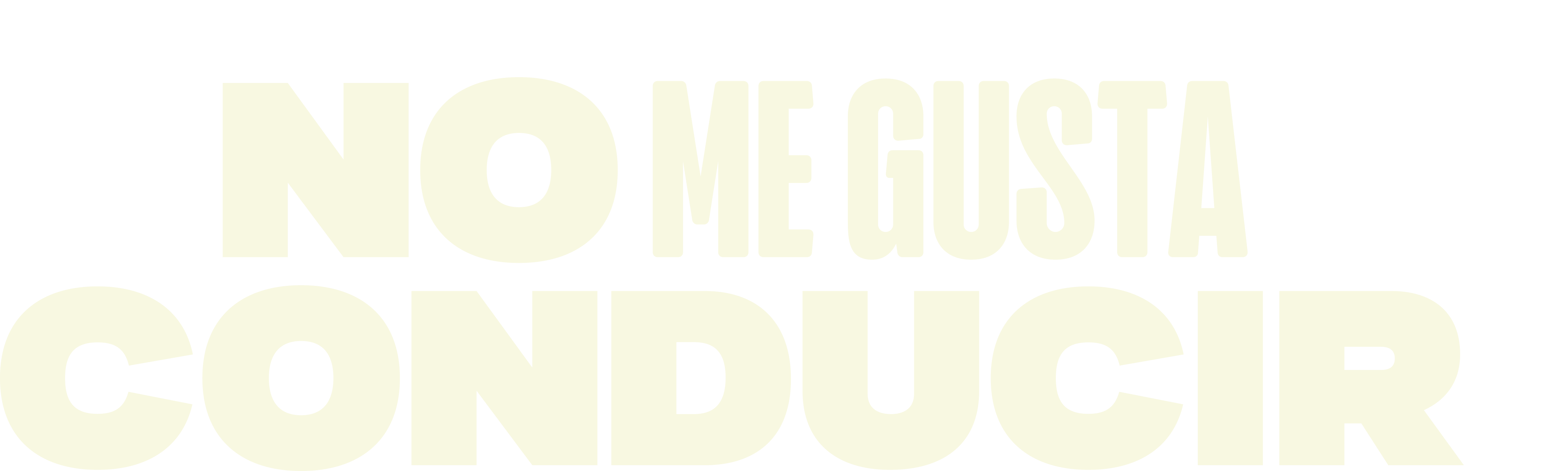 No me gusta conducir