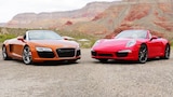 2014 Audi R8 Spyder vs. 2013 Porsche 911 Carrera S Cabriolet!