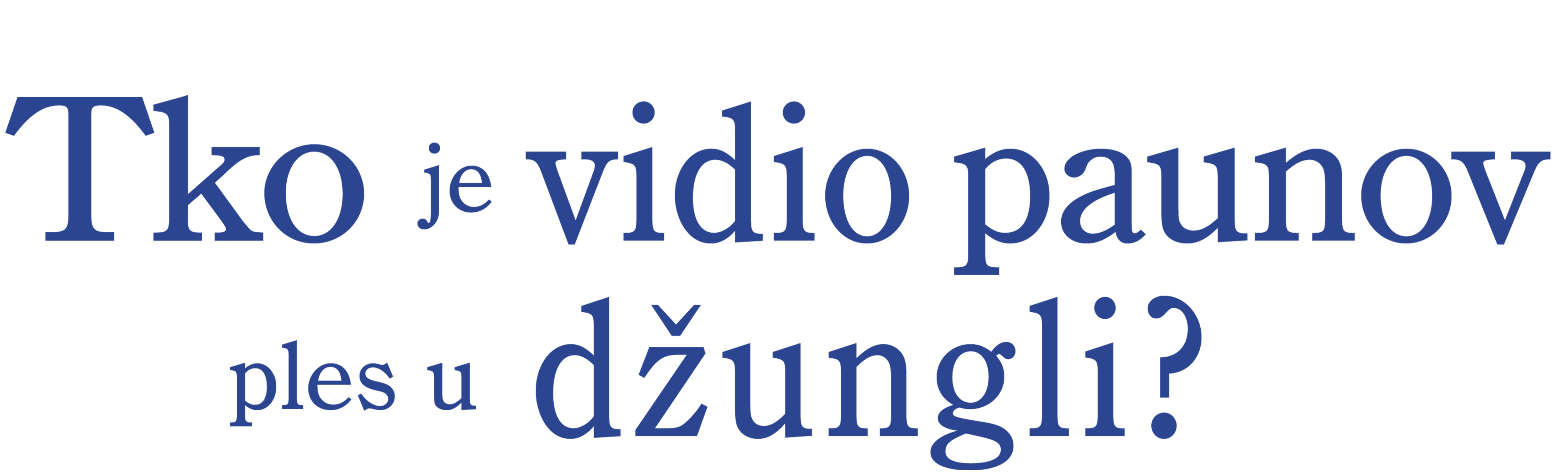 Tko je vidio paunov ples u džungli?