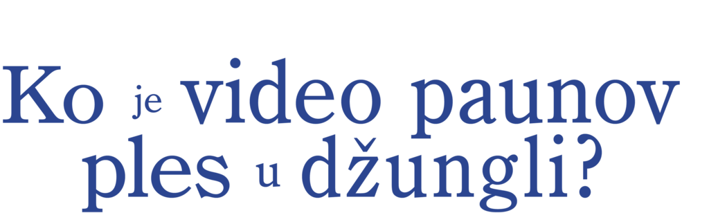 Ko je video paunov ples u džungli?