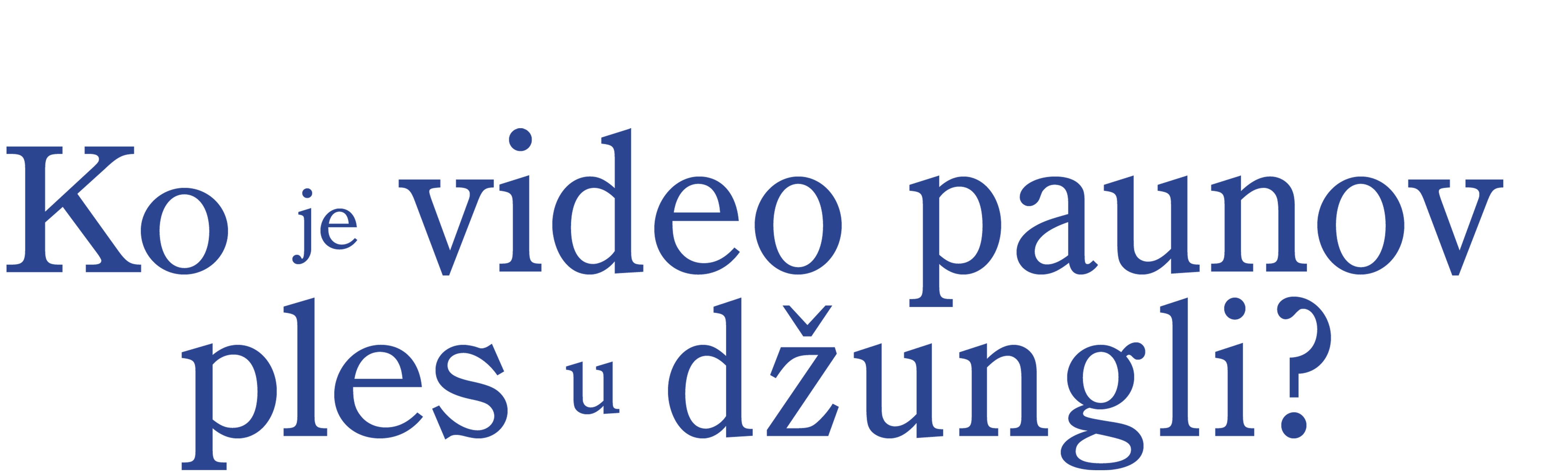 Ko je video paunov ples u džungli?