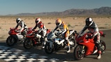 RSV4 vs S1000RR vs 1199 Panigale S vs F4R - European Liter Bike Shootout!