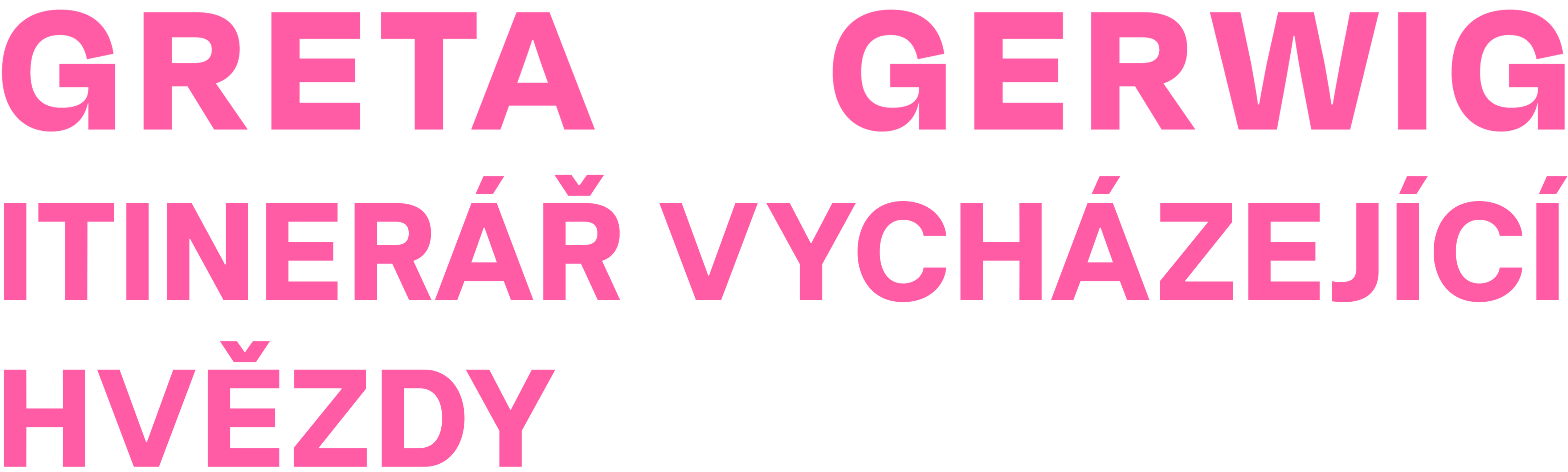 Greta Gerwig: Itinerář vycházející hvězdy