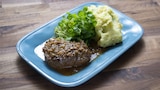 Sichuan Steak au Poivre with Scallion Mashed Potatoes