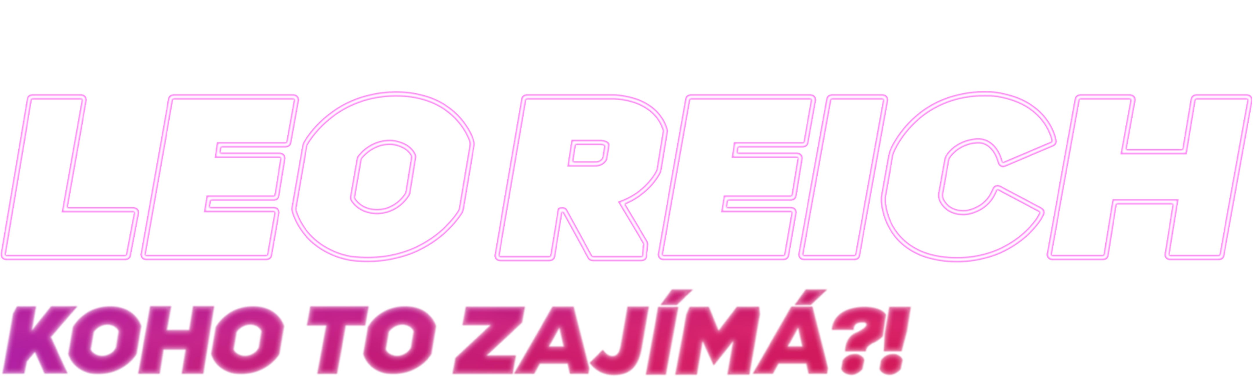 Leo Reich: Koho to zajímá?!