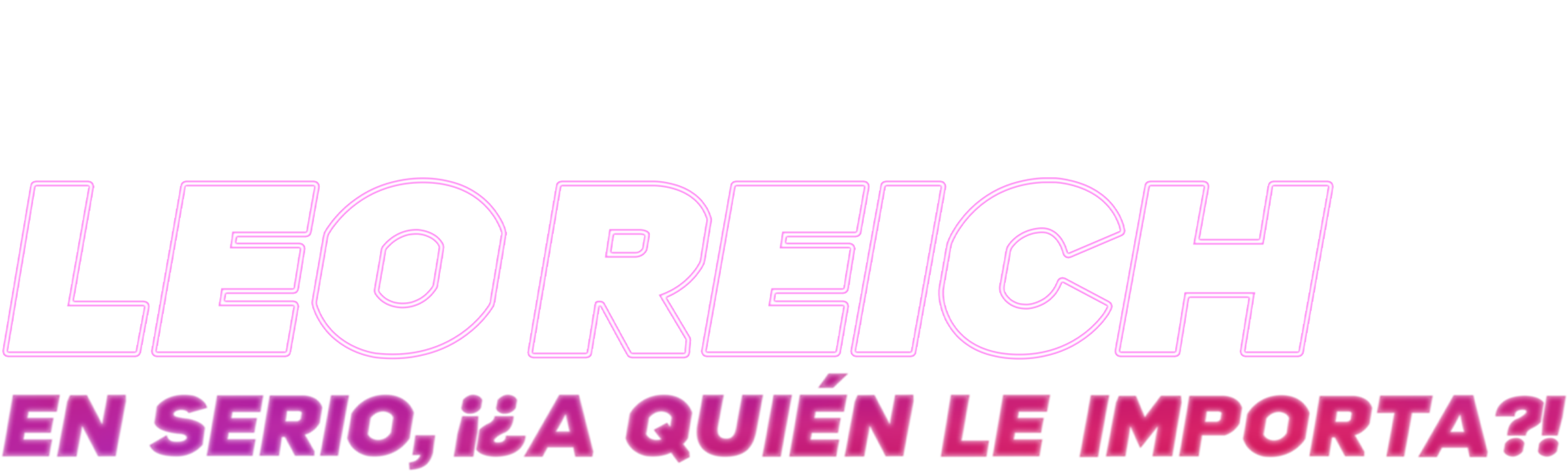 Leo Reich: en serio, ¡¿a quién le importa?!