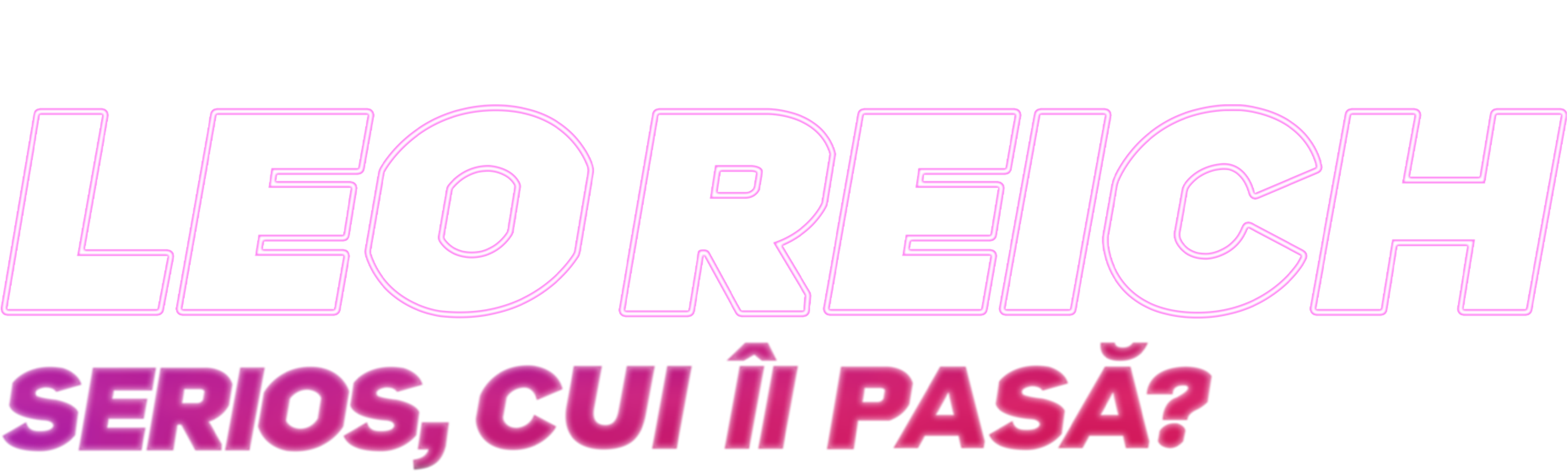 Leo Reich: Serios, cui îi pasă?