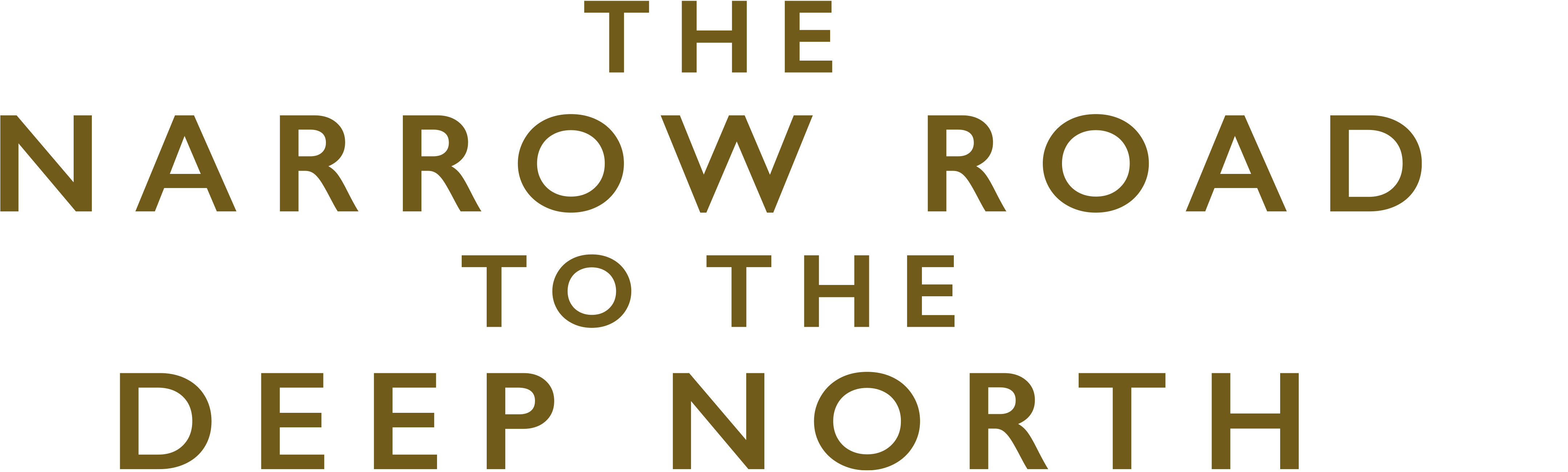 The Narrow Road to the Deep North