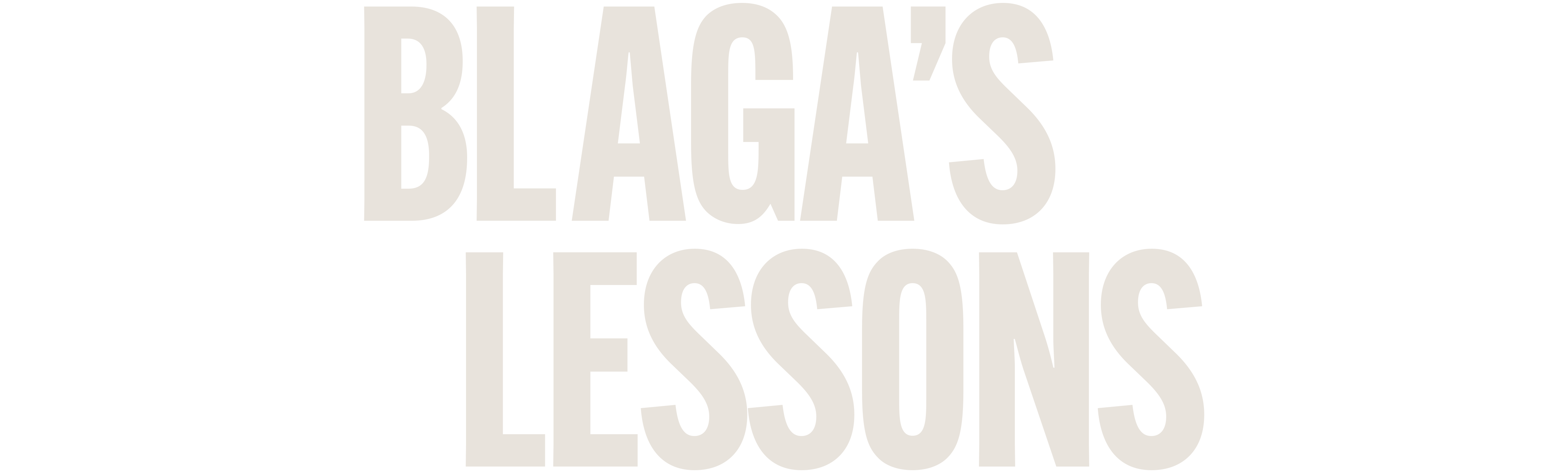Blaga's Lessons