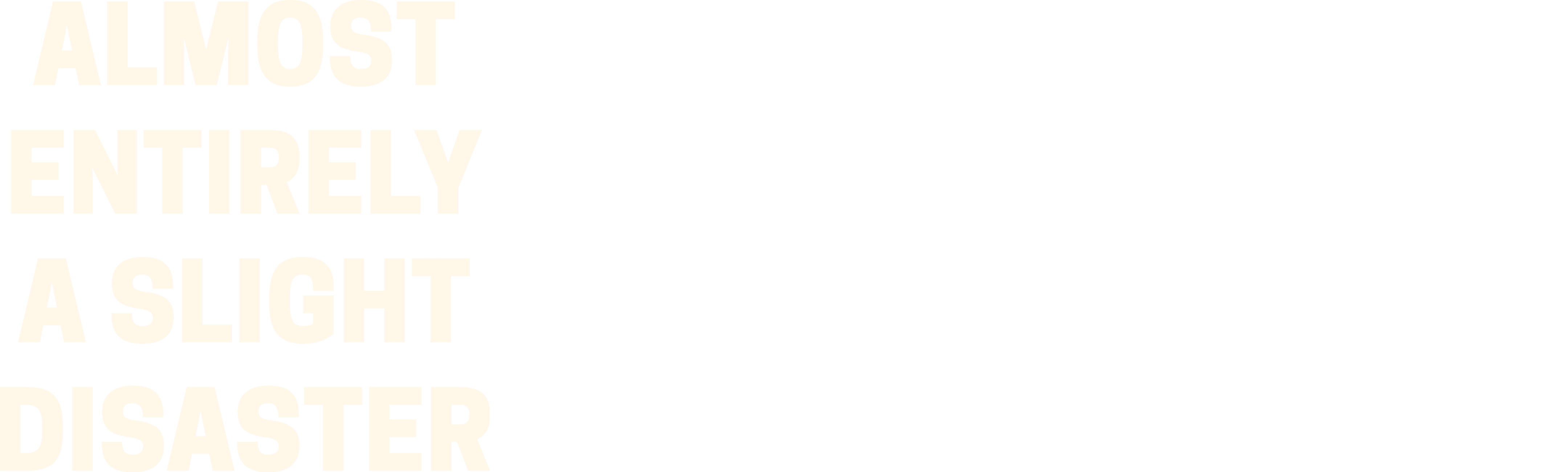 Almost Entirely a Slight Disaster