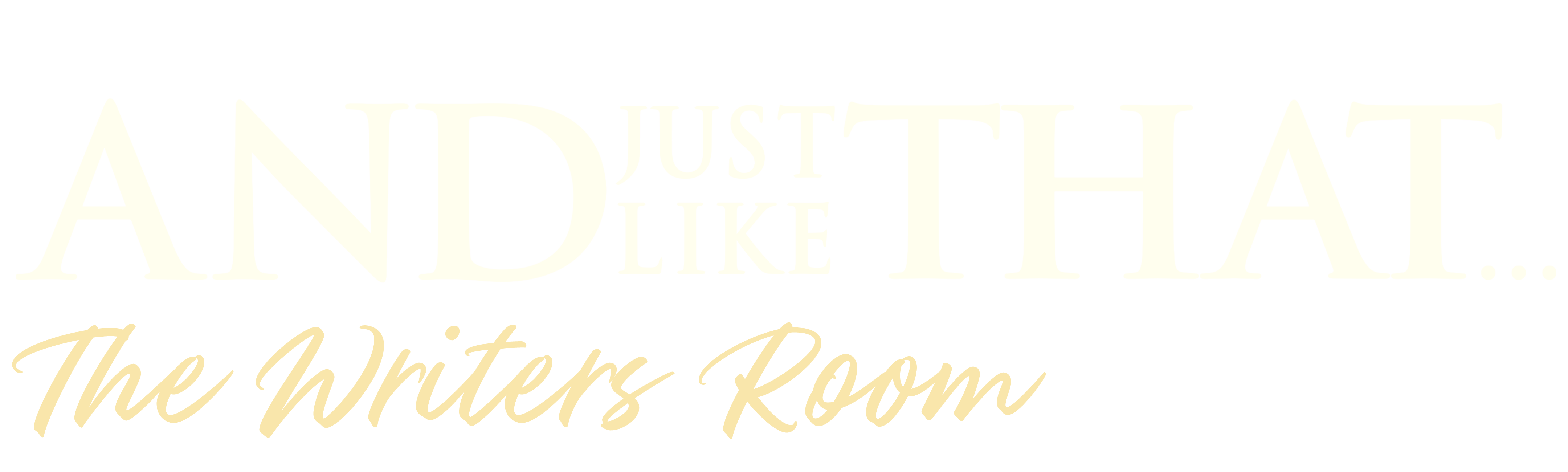 And Just Like That... The Writers Room Podcast