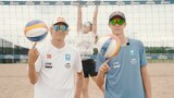 Beachvolley with David Åhman and Jonatan Hellvig