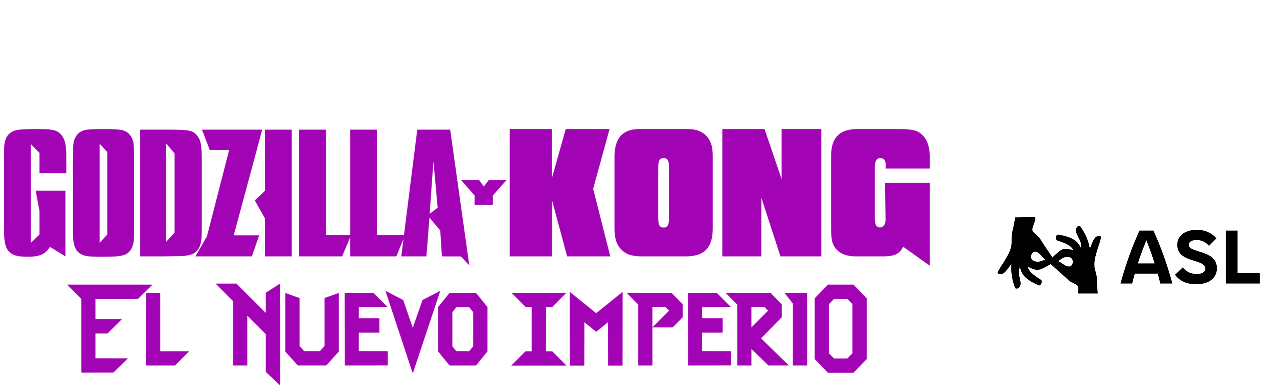 Godzilla y Kong: El nuevo imperio (con ASL)