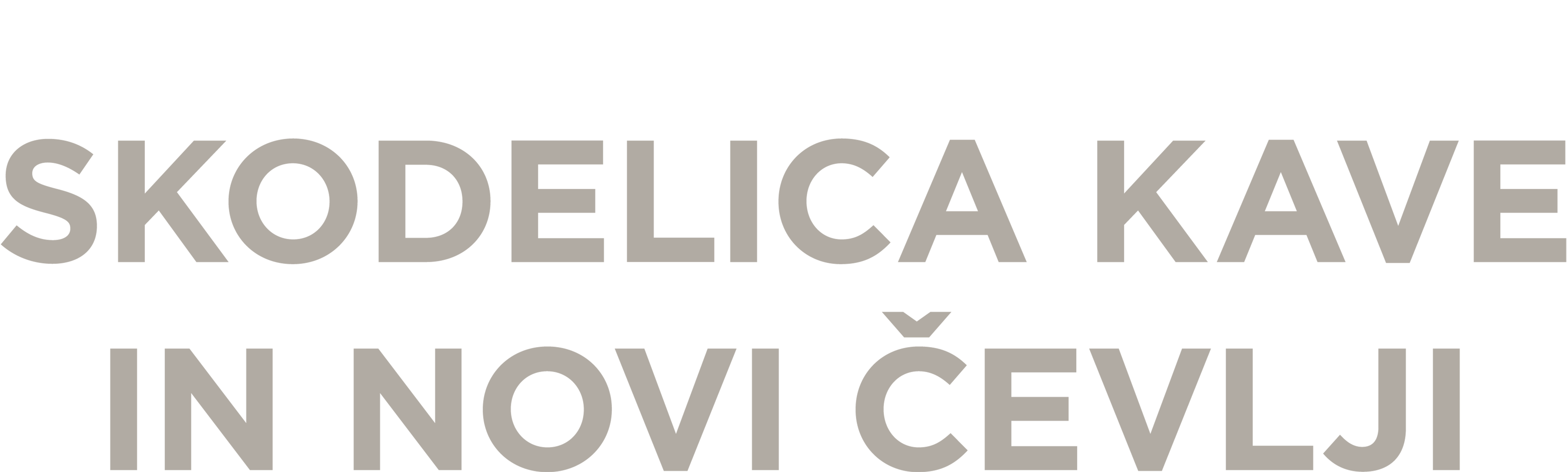 Skodelica kave in novi čevlji