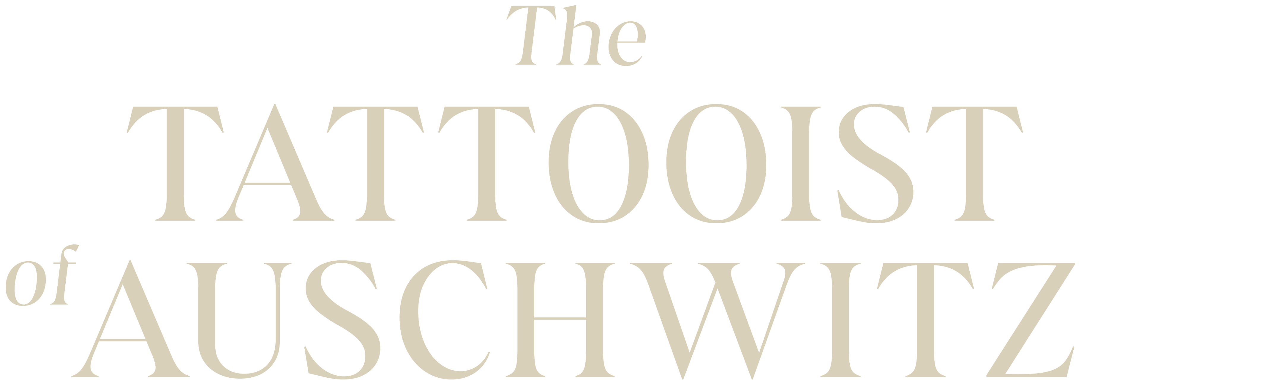 The Tattooist of Auschwitz