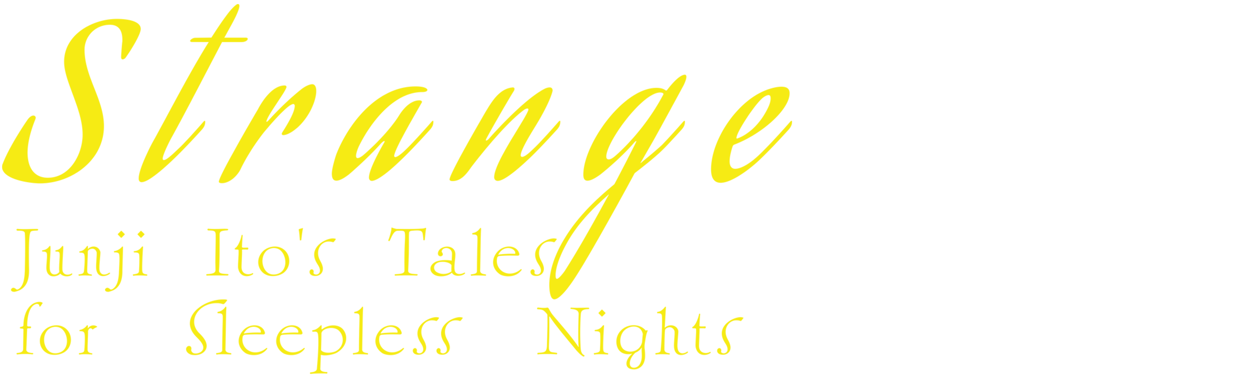 Strange: Junji Ito's Tales for Sleepless Nights