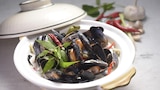 Braised Mussels and Beef Cutlets