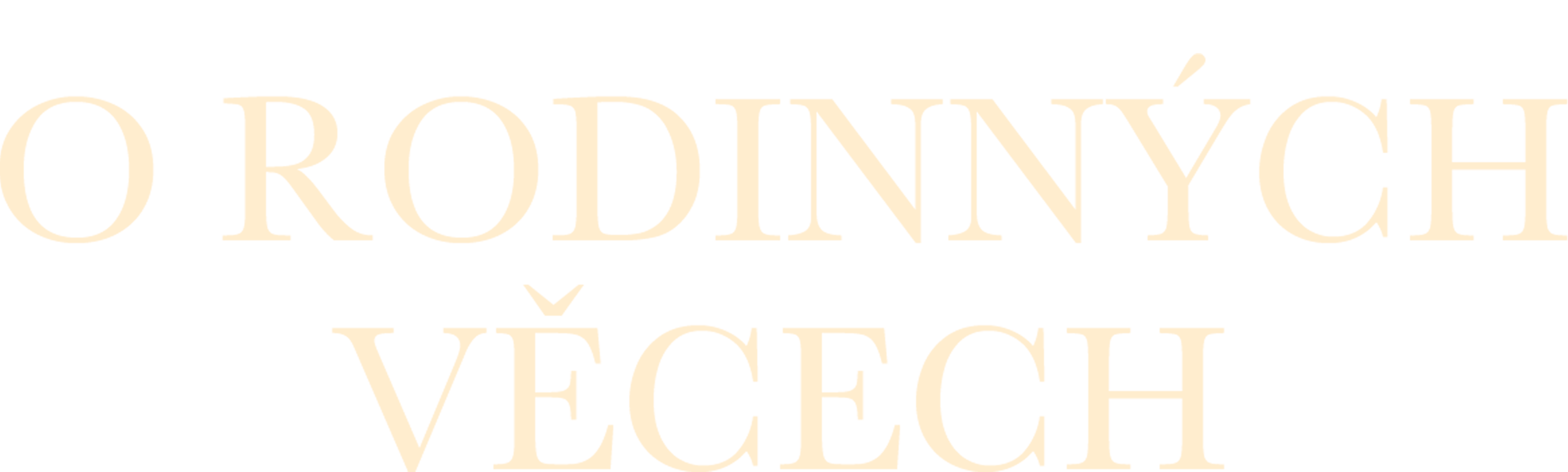 O rodinných věcech