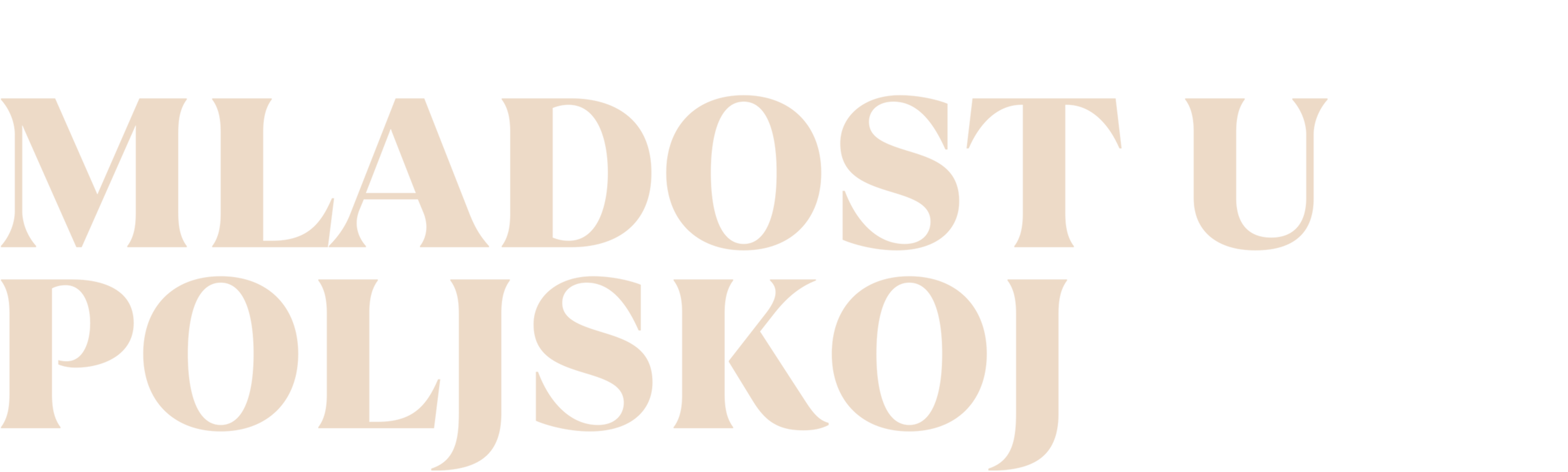 Mladost u Poljskoj