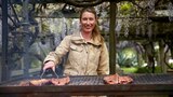 Un asado en la granja