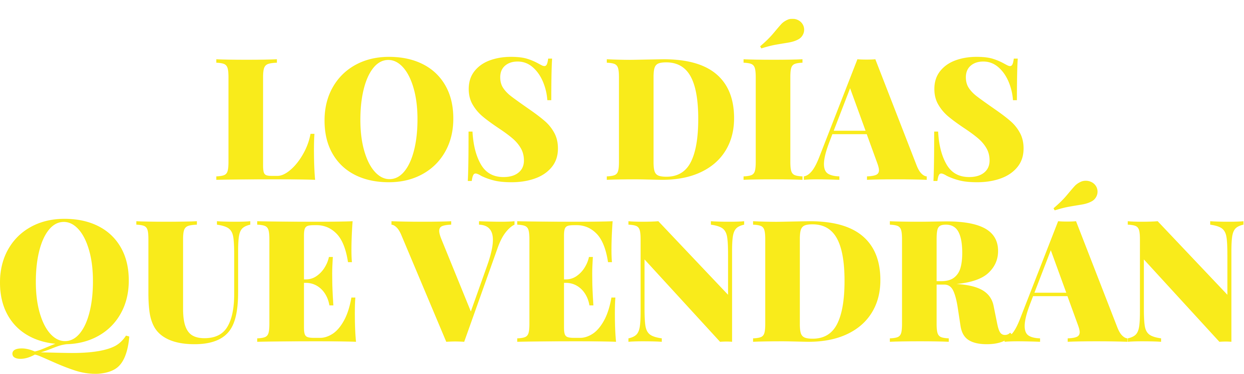 Los días que vendrán