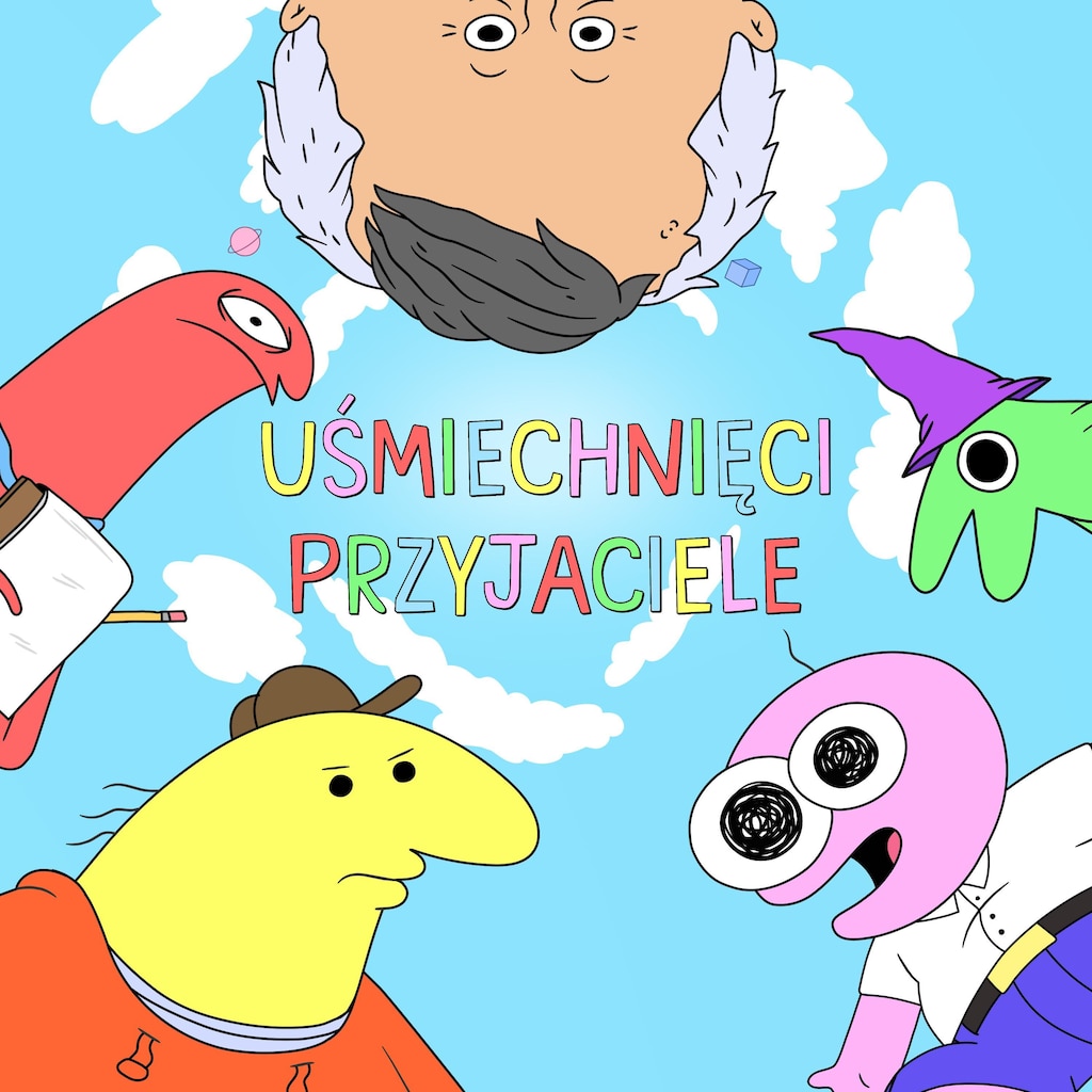 Uśmiechnięci przyjaciele