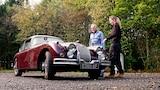 Model A Hot Rod and Jaguar XK150
