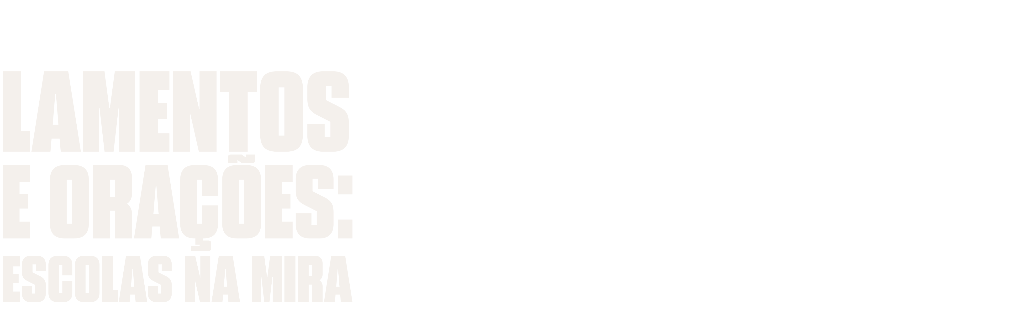 Lamentos e Orações: Escolas na Mira