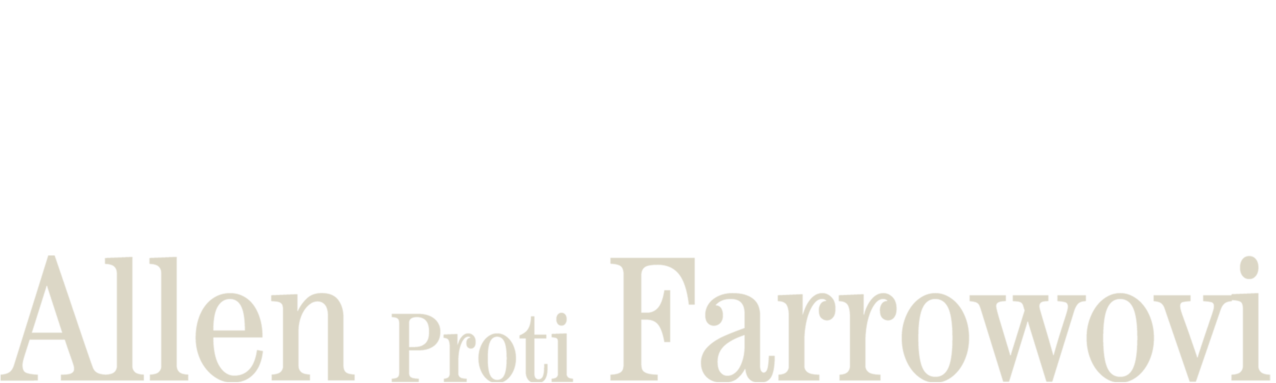 Allen proti Farrowovi