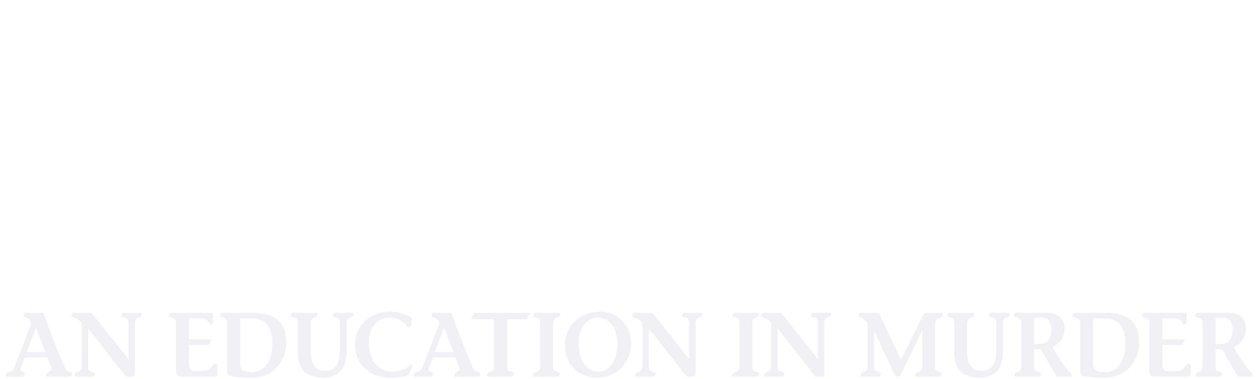 An Education in Murder