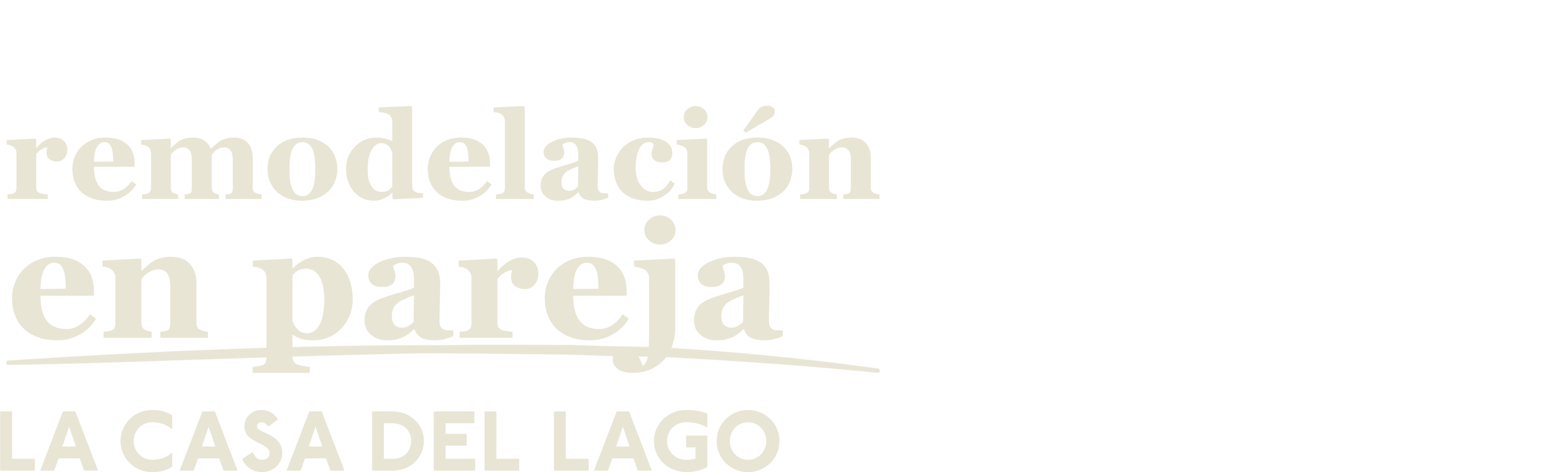 Remodelación en pareja: la casa del lago