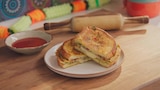 Masala Omelet Sandwich and Parathas