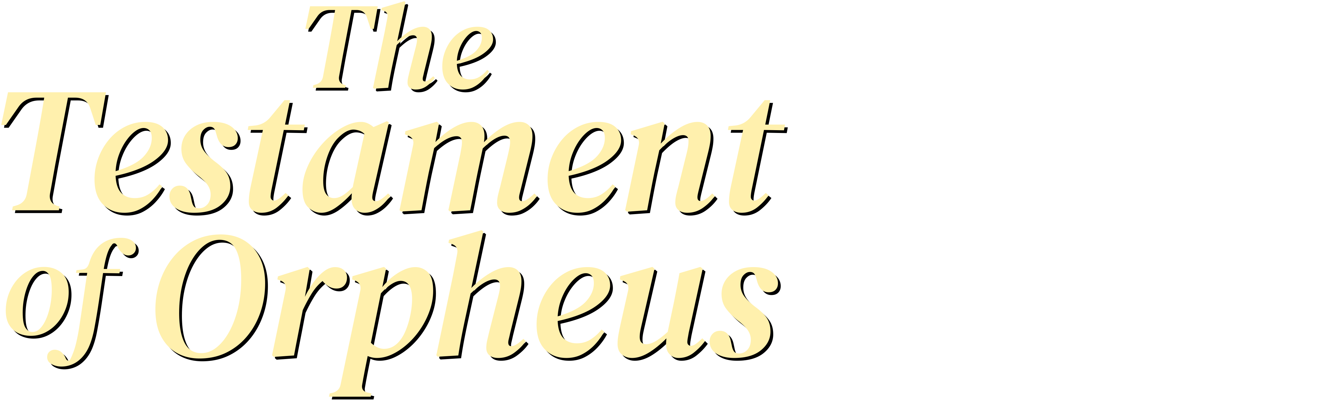 The Testament of Orpheus